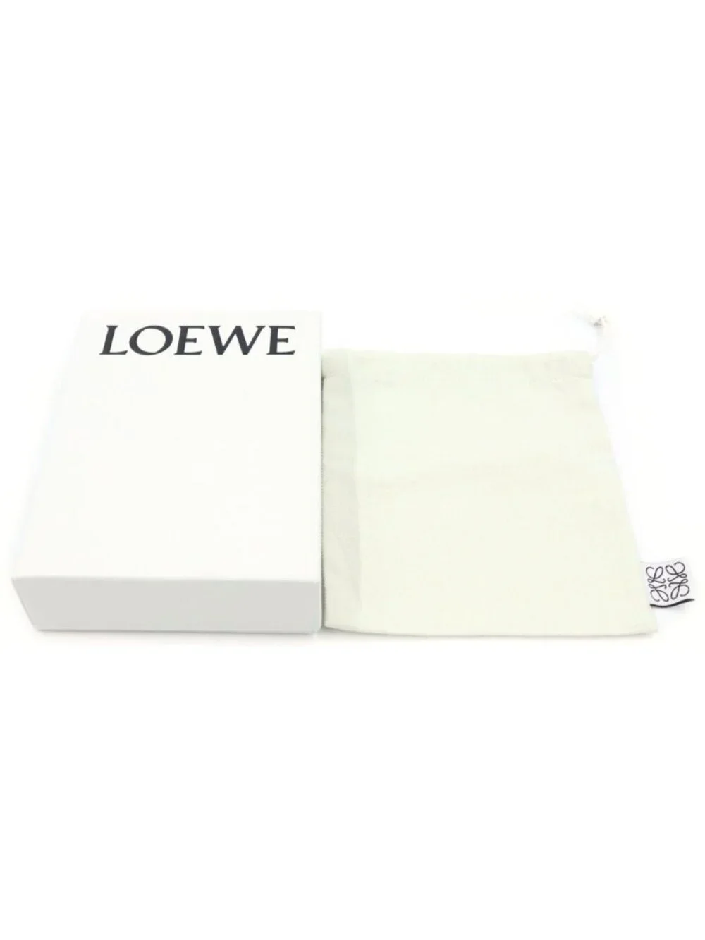 Loewe Knot Compact Wallet Bifold Calfskin Brown
